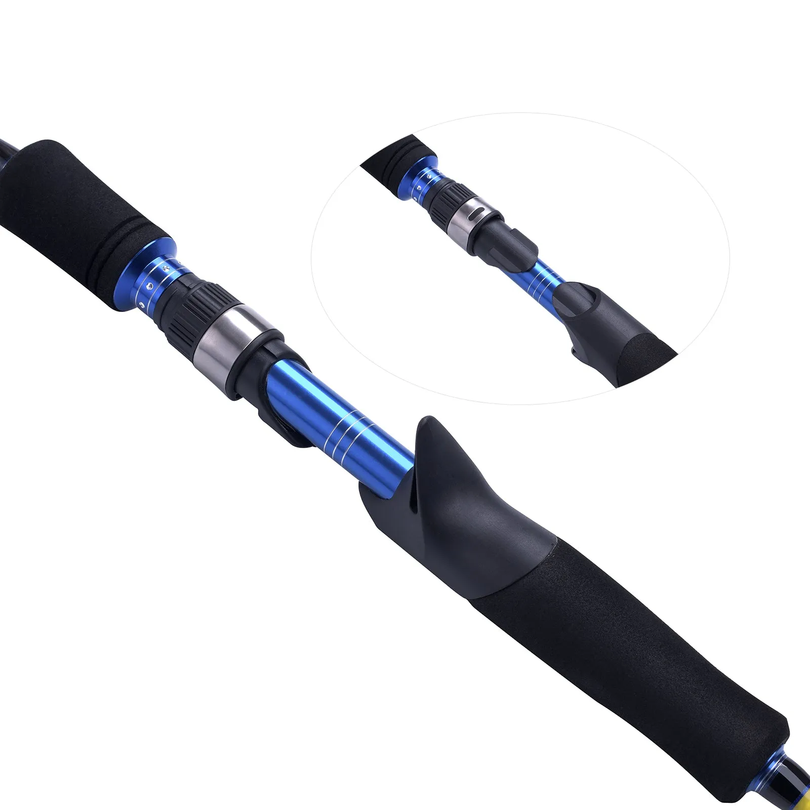 013c High Carbon Fiber Casting Fishing Rod 6'/6.6'/7' 1.83m-2.1m Lure Fishing Pole 2sec w/ Spare Tip