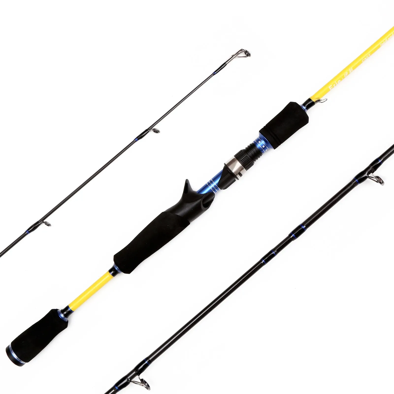 013c High Carbon Fiber Casting Fishing Rod 6'/6.6'/7' 1.83m-2.1m Lure Fishing Pole 2sec w/ Spare Tip