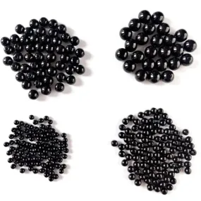 100pcs/lot 3mm-8mm Fishing Beads Black