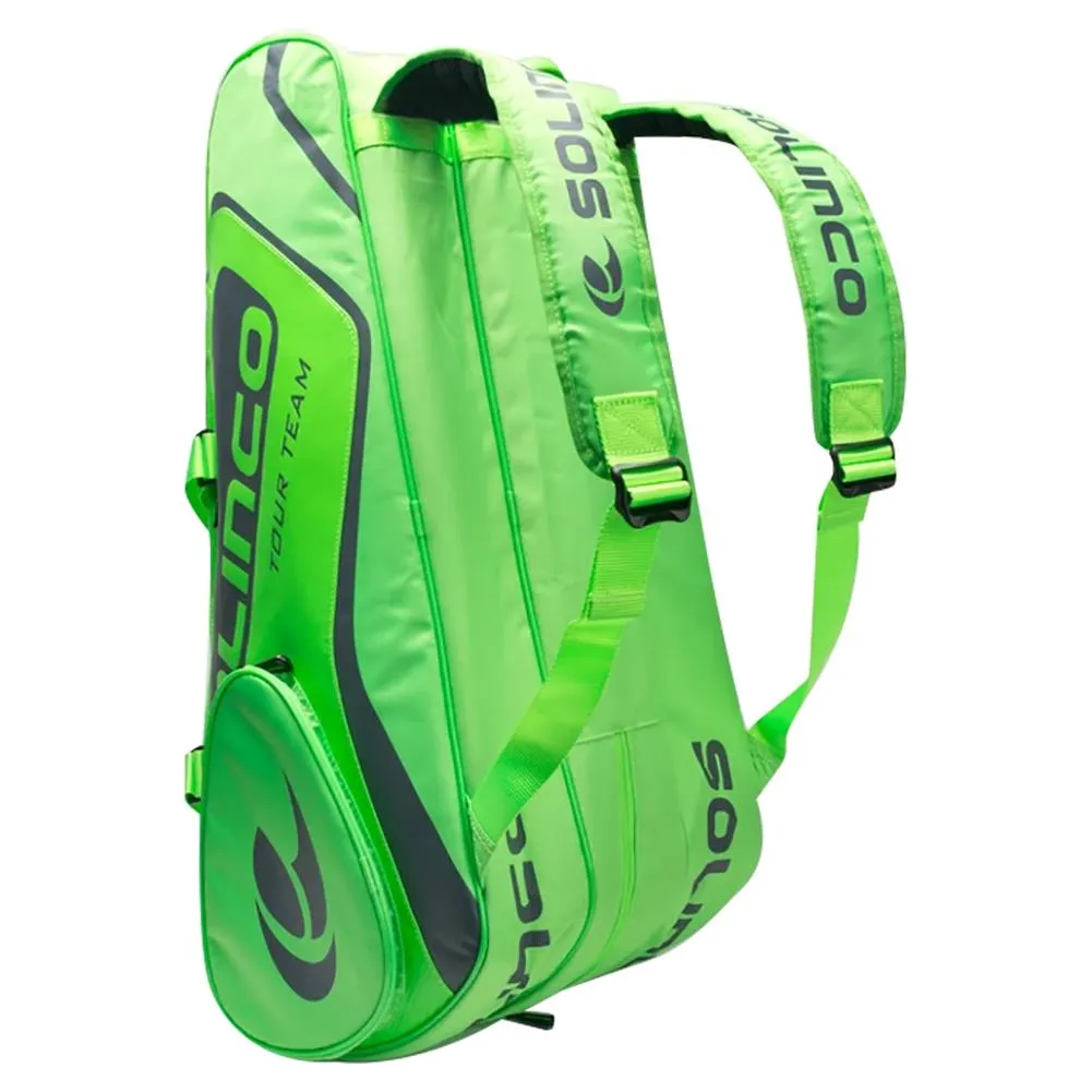 15-Pack Tour Tennis Racquet Bag Full Neon Green