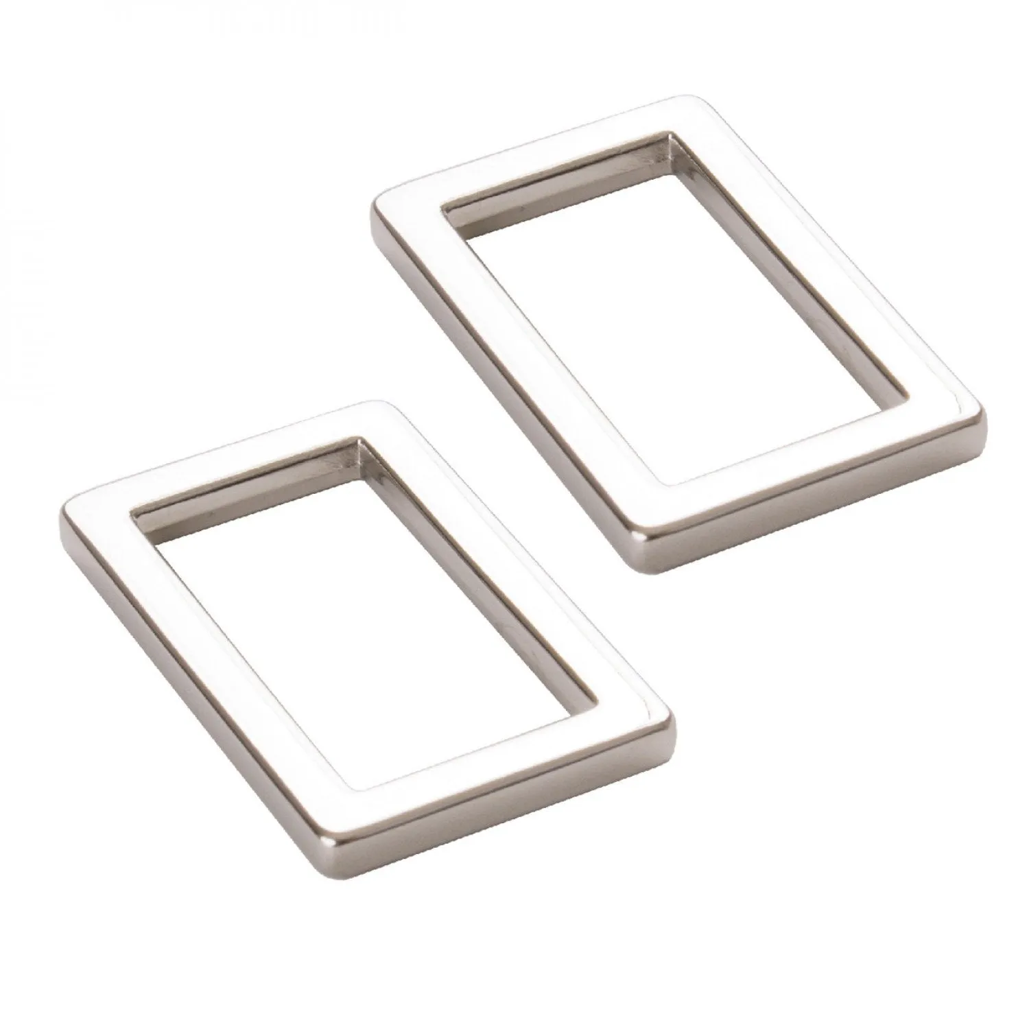 1" Flat Rectangle Rings, Multiple Colors