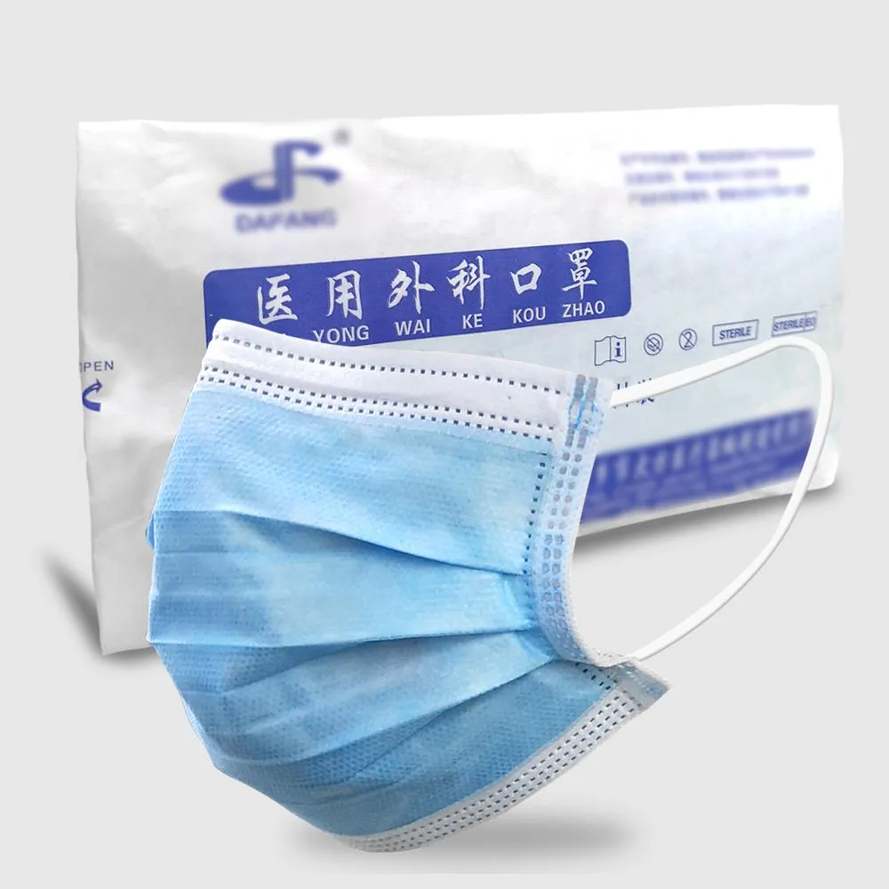 20 Pcs/bag Original Medical Surgical Disposable Masks with Meltblown cloth Professional Protection Doctors & Family Home Earloop Face Mask