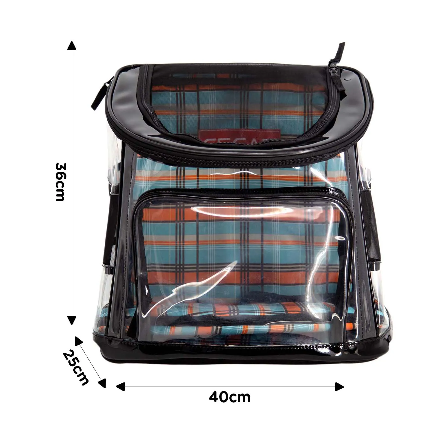 2gather Transparent Backpack (Checkered)