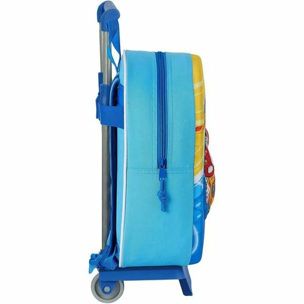 3D School Bag with Wheels Safta Light Blue 27 x 32 x 10 cm