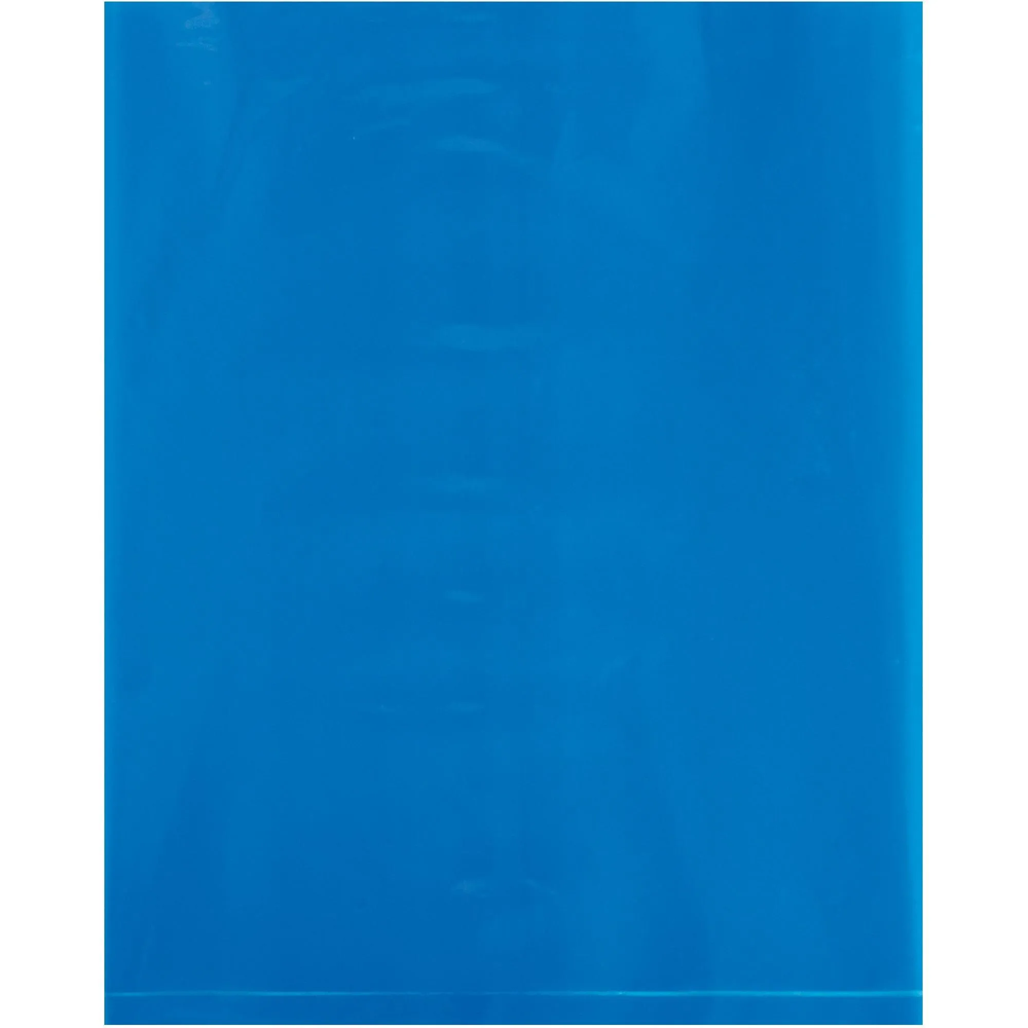 8 x 10" - 2 Mil Blue Flat Poly Bags