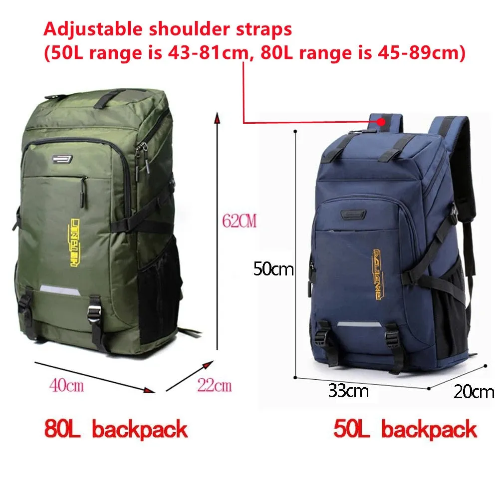 80L 50L Outdoor Backpack Climbing Travel Backpack