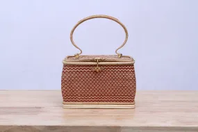 A handmade fineness wicker handbag