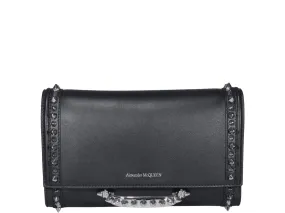 Alexander McQueen Logo Debossed Studded Clutch Bag