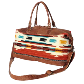 American Darling Muti-Color Aztec & Serape Brown Duffle Bag ADBG460I