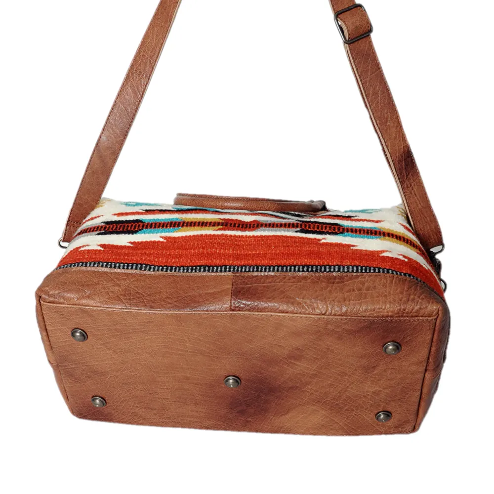 American Darling Muti-Color Aztec & Serape Brown Duffle Bag ADBG460I