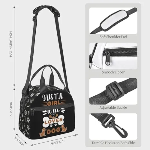 American Football Pattern Lunch Bag Sport Rugby Ball Reusable Insulated Lunch Tote Bag Lunchbox Container With Adjustable Shoulder Strap For Office Work Picnic Travel