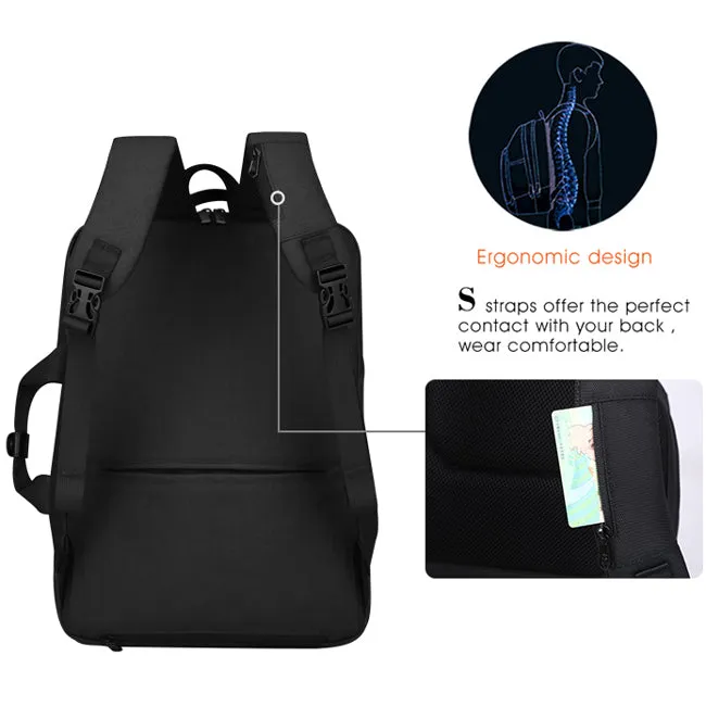 Aoking Convertible Business Laptop Briefcase Backpack