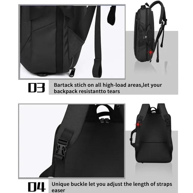 Aoking Convertible Business Laptop Briefcase Backpack