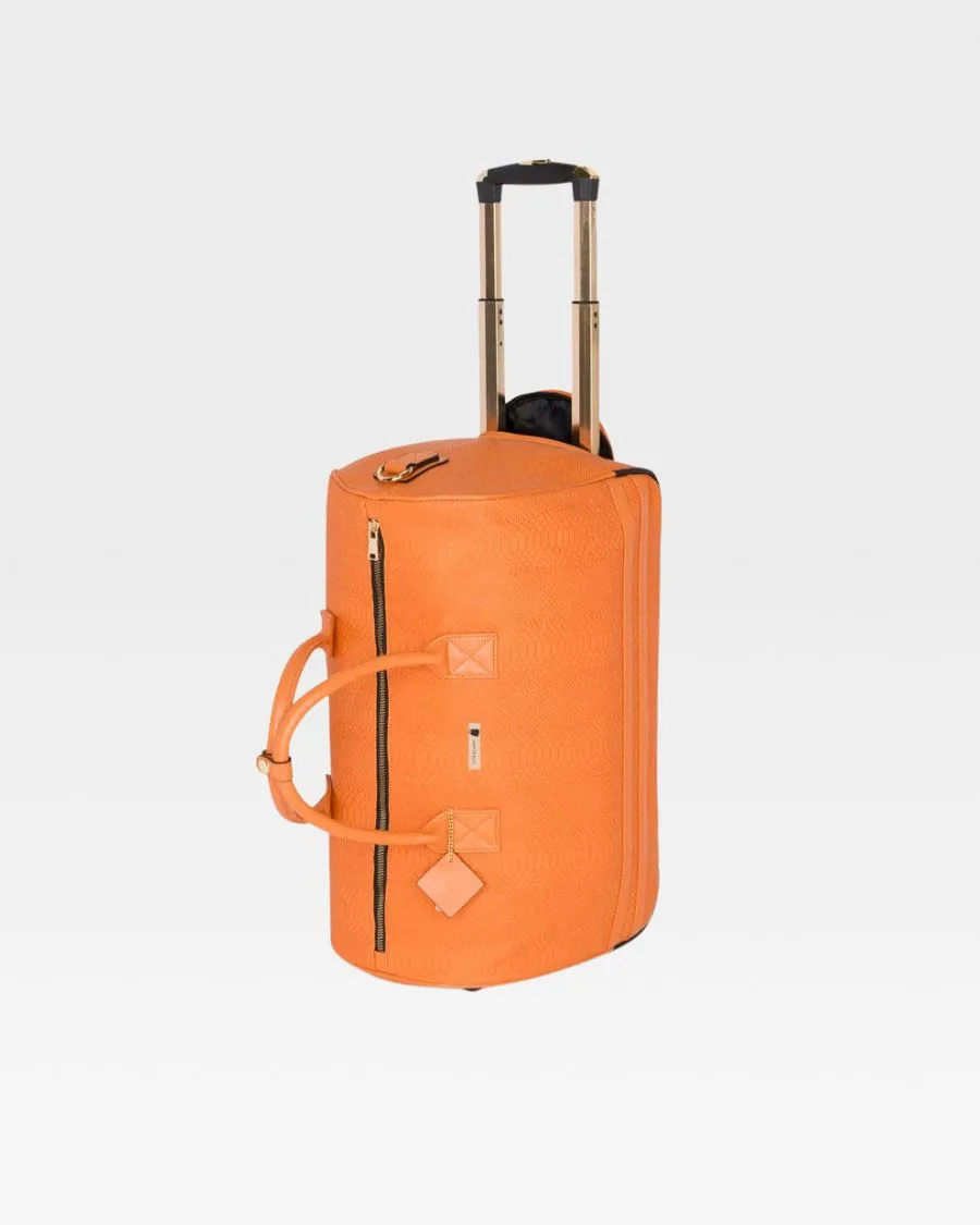 Apollo 1 Rolling Duffle Bag in Tangerine