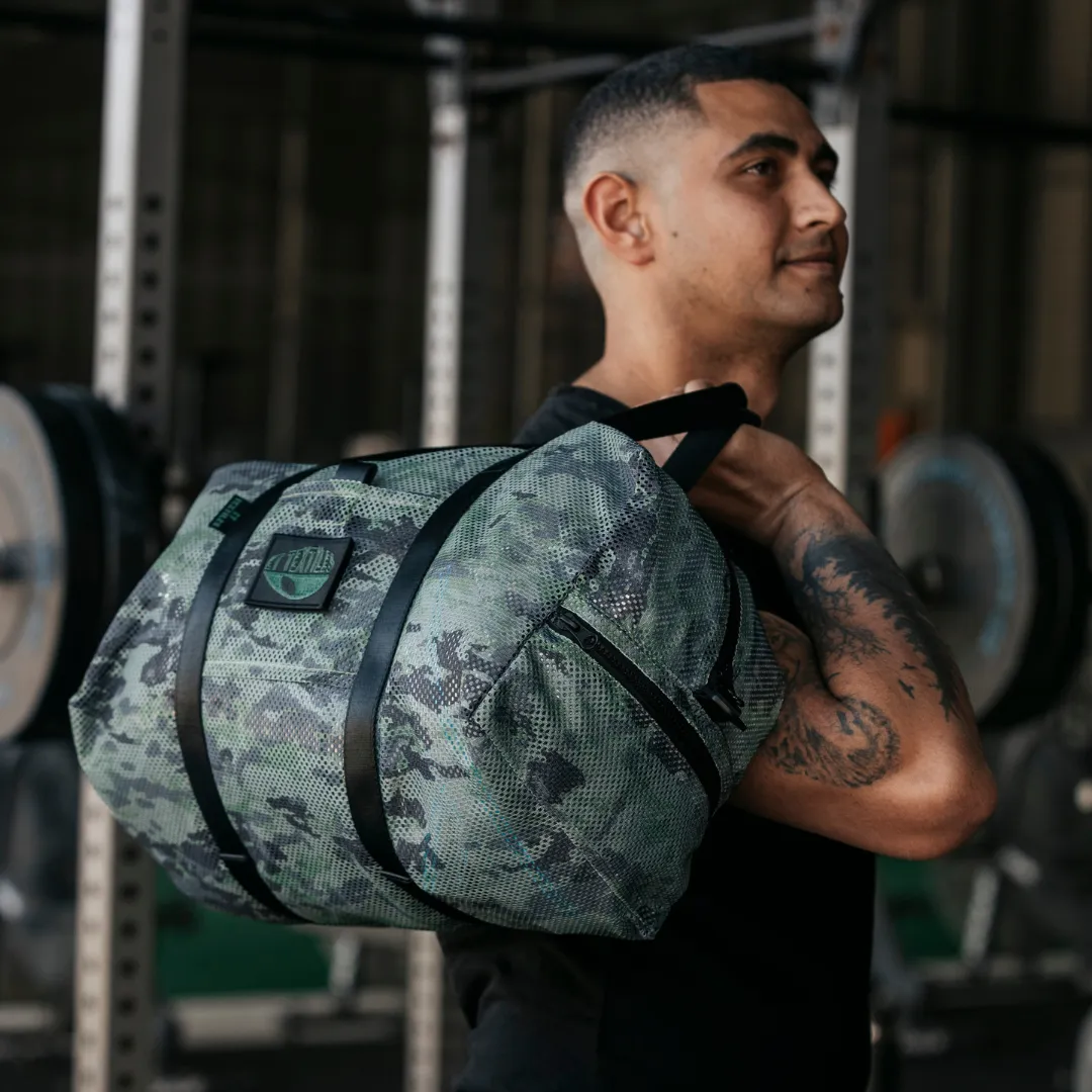 Army Green Mesh Duffle Bag