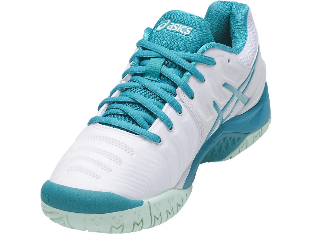 Asics GEL Resolution 7 Womens Wht ArcticAqu Glac Sea