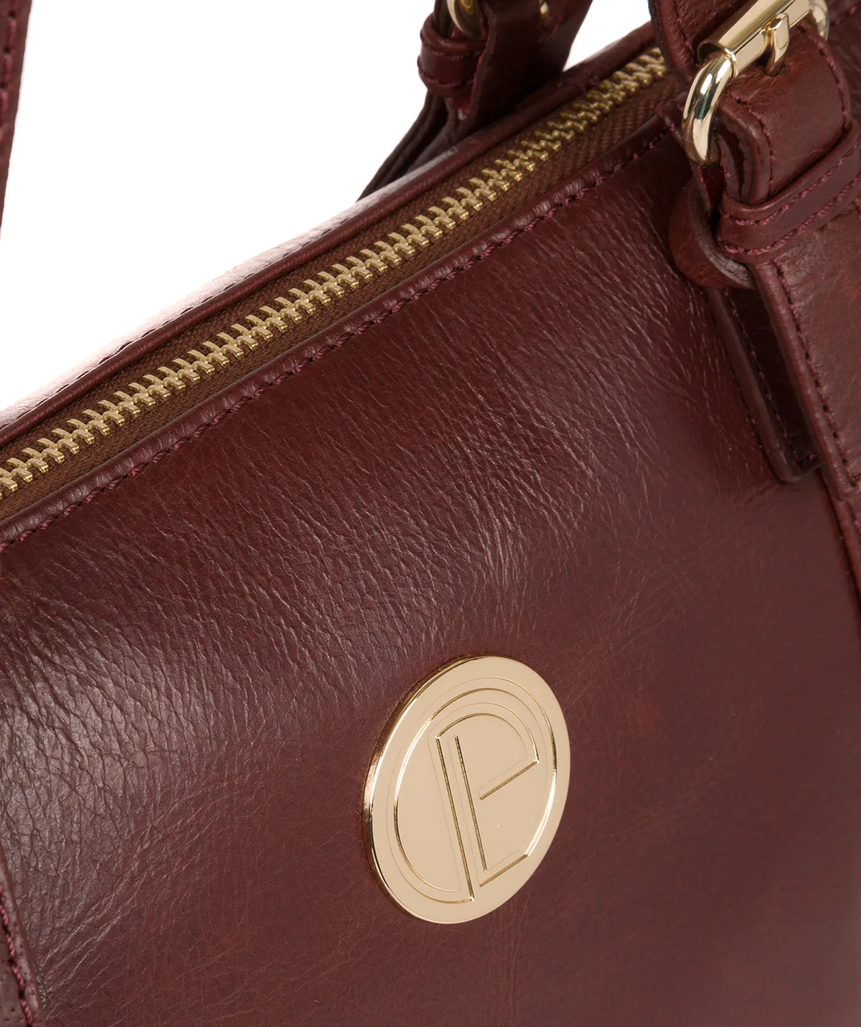 'Aster' Chestnut Leather Tote Bag