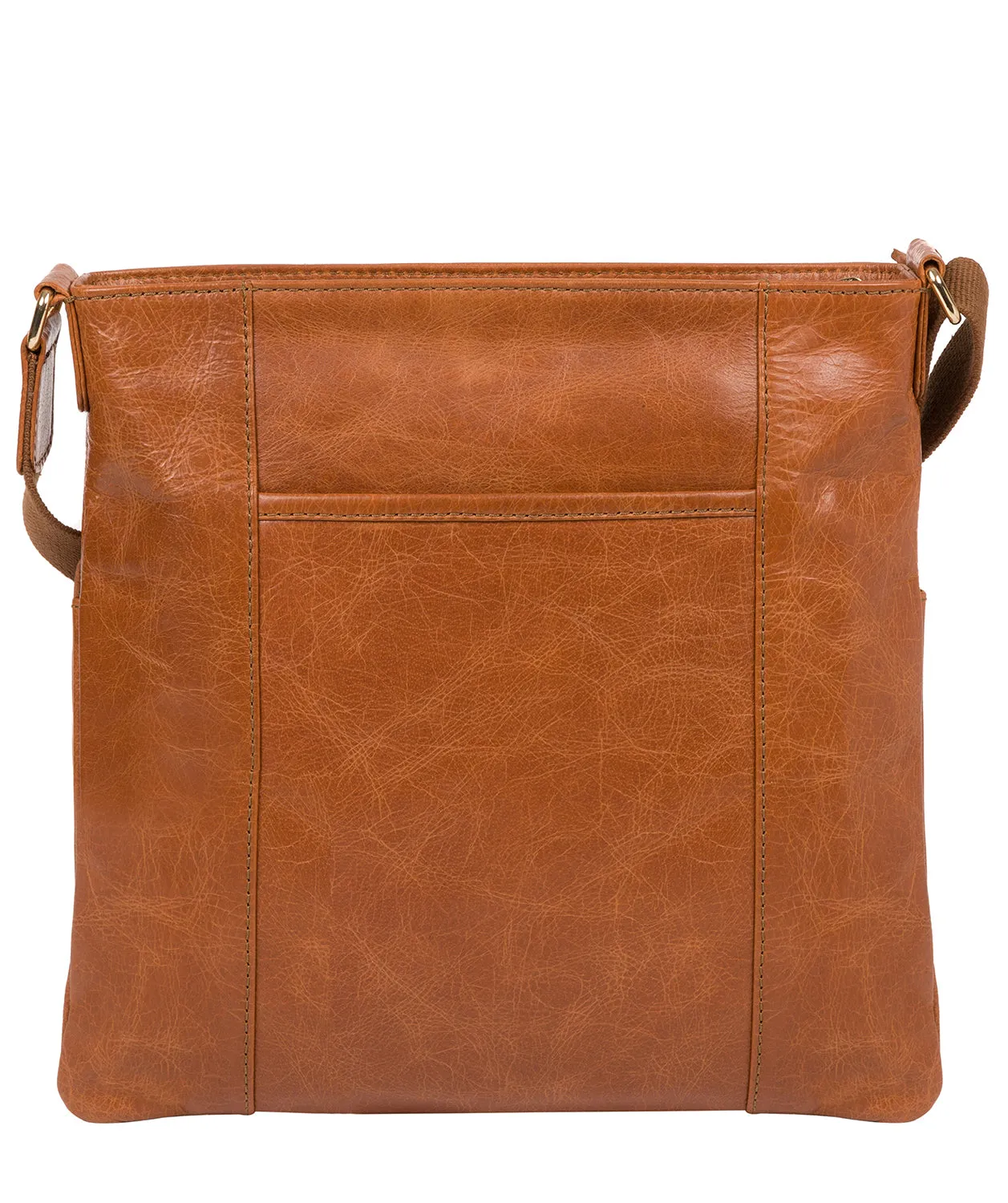 'Azalea' Hazelnut Leather Cross Body Bag