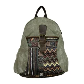 Backpack - Canvas Leather Trim