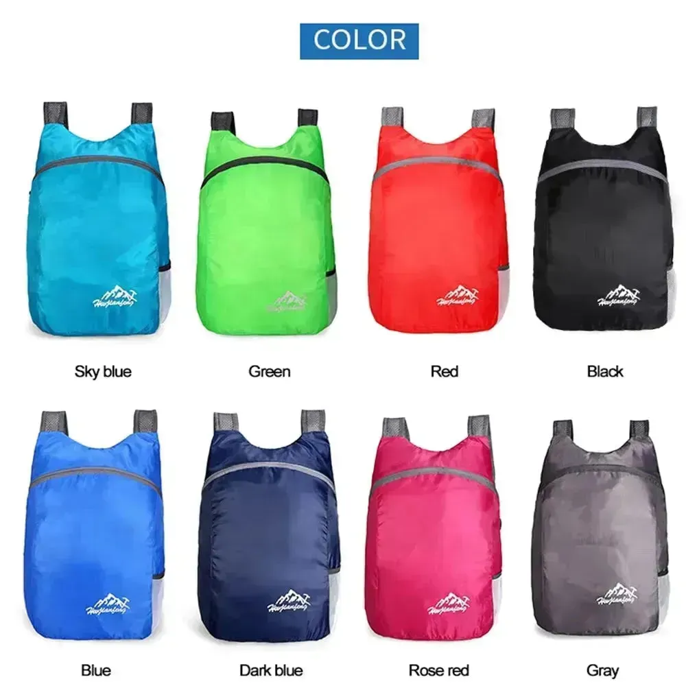 Backpack in a Pouch Folding Bag (20L Capacity)