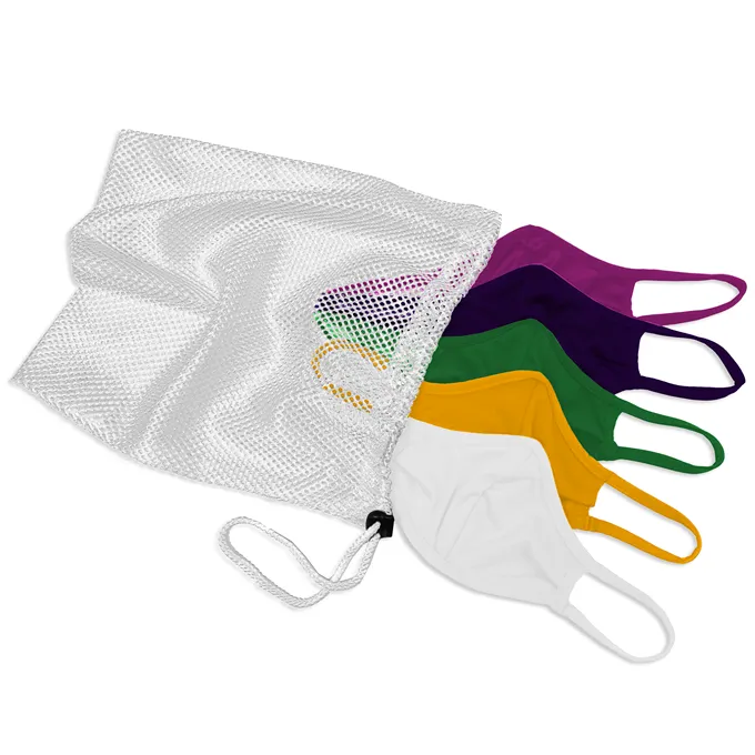 Badger Sport B-Core 3-Ply 5 Masks Pack (5 masks & washable laundry bag)