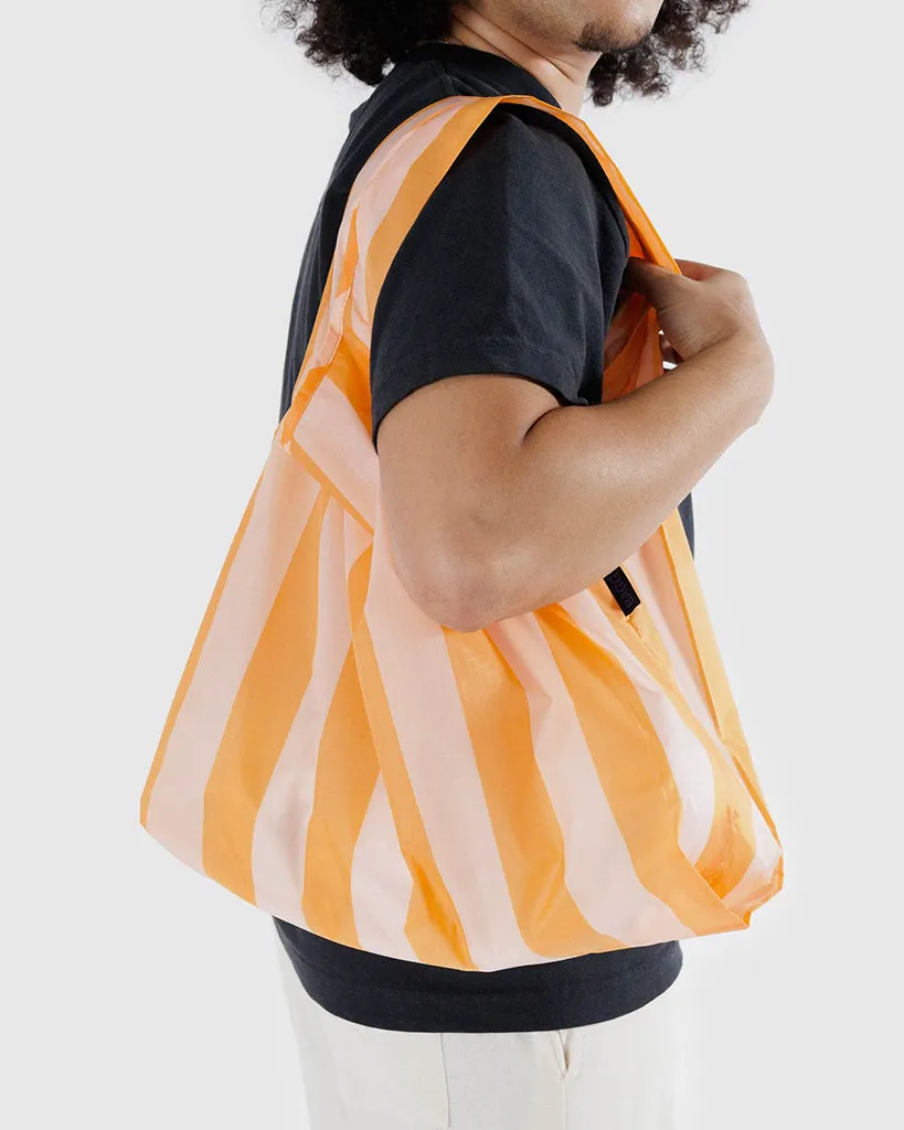 Baggu Reusable Bag - Tangerine Wide Stripe