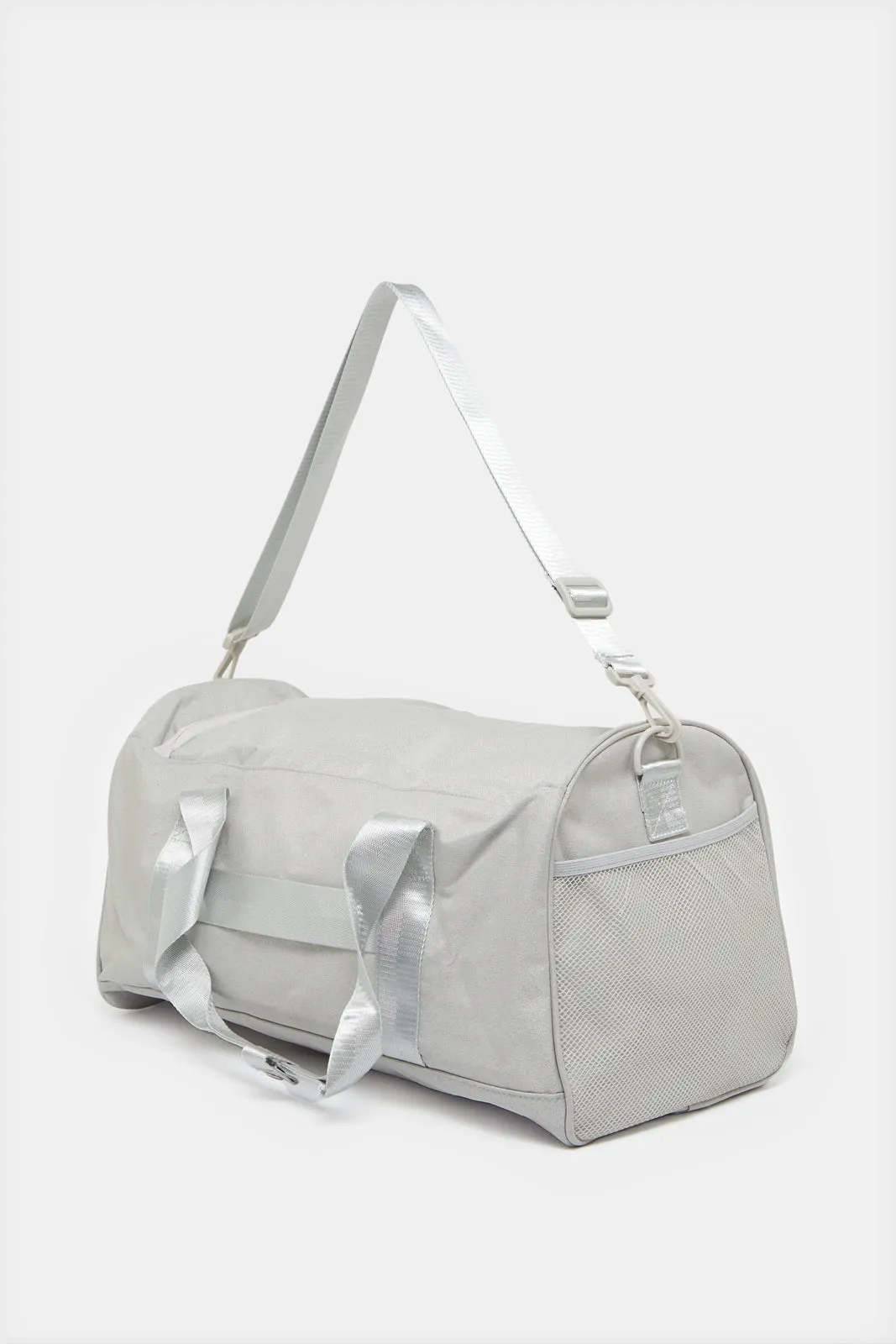 Beige Plain Multifunction Duffle Bag