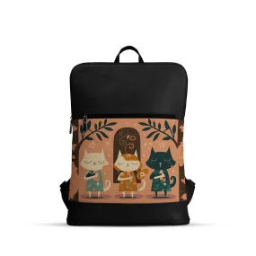 Black Orbit Laptop Backpack Cats