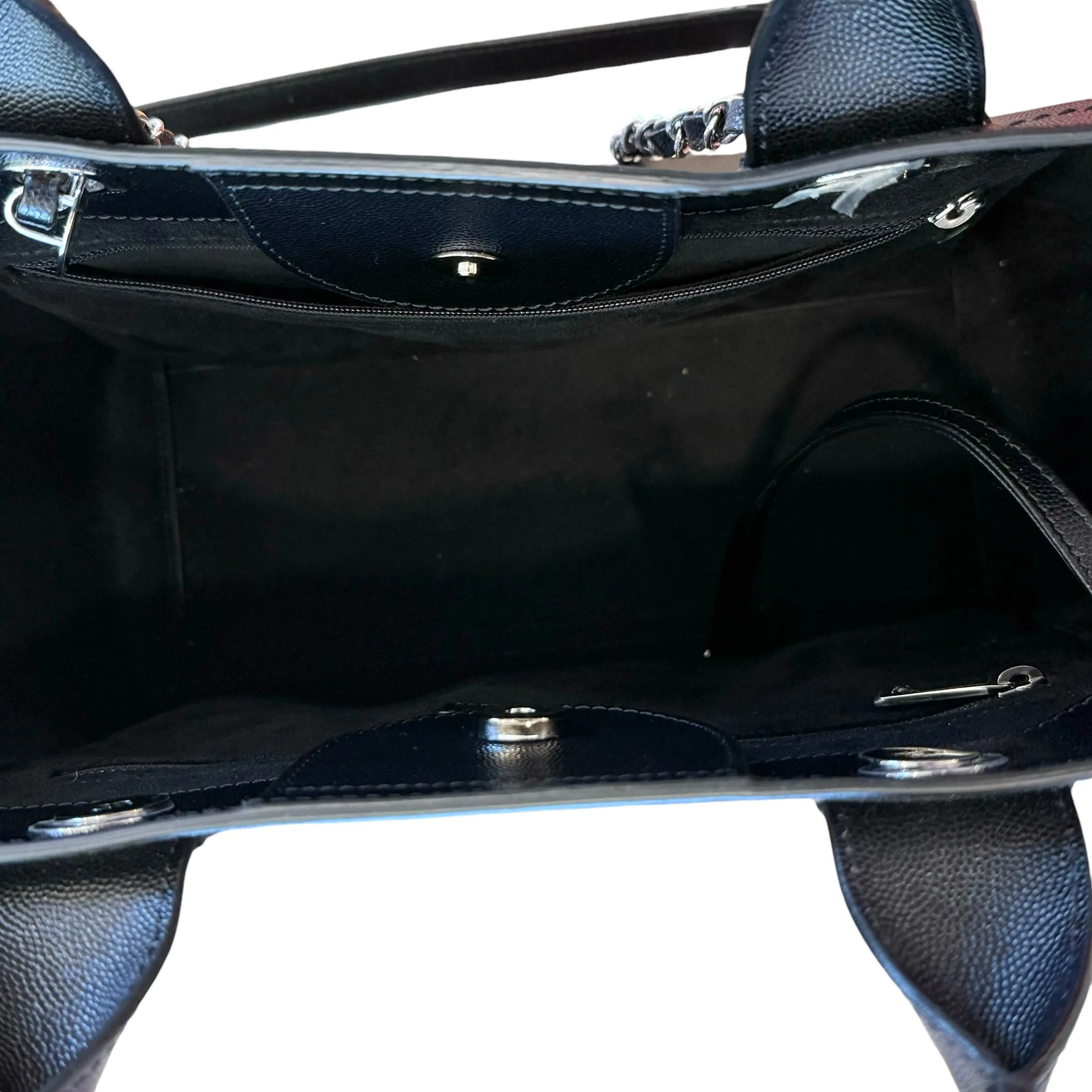 Black Studded Leather Deauville Bag