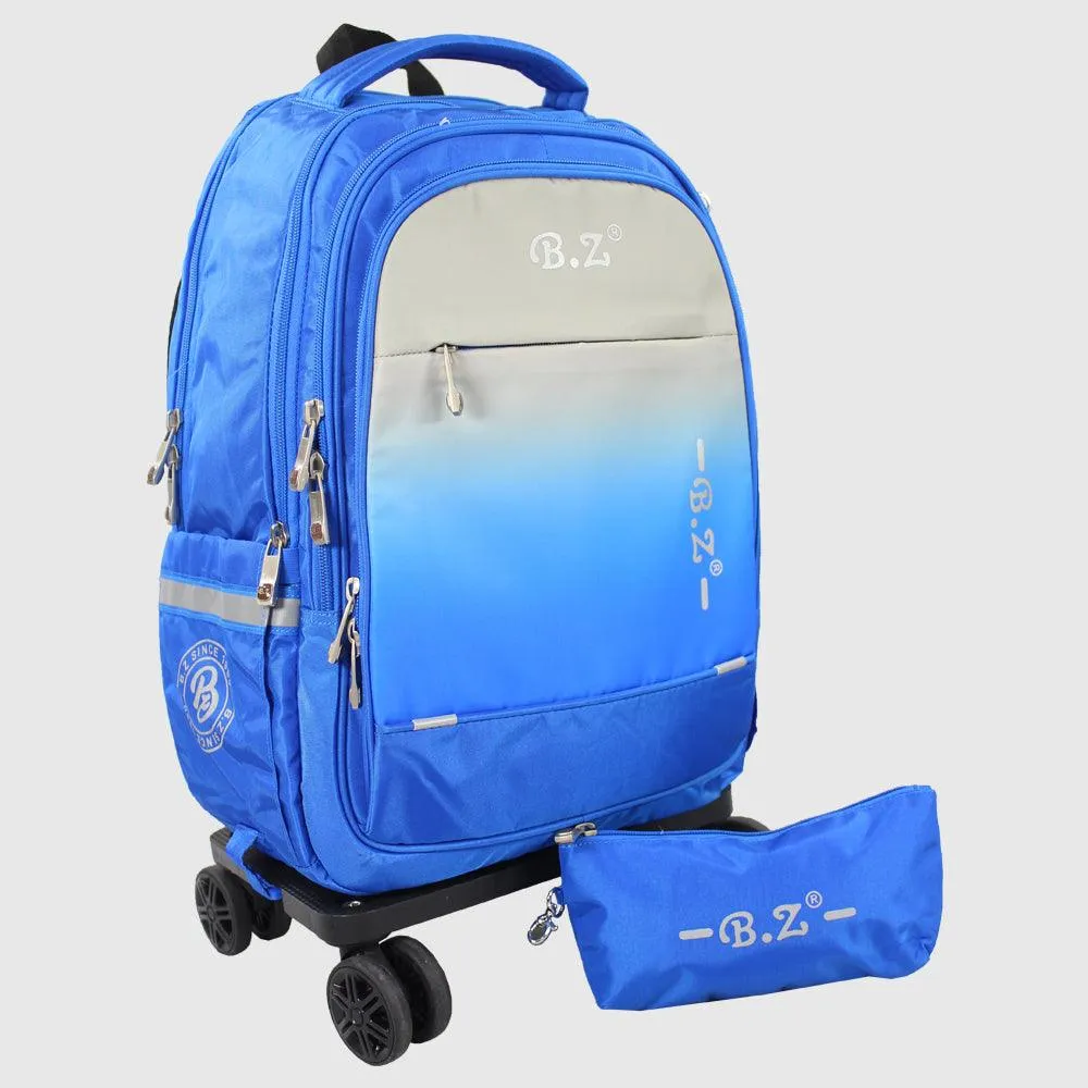 Blue 20 Inches Trolley Bag  Pencil Case