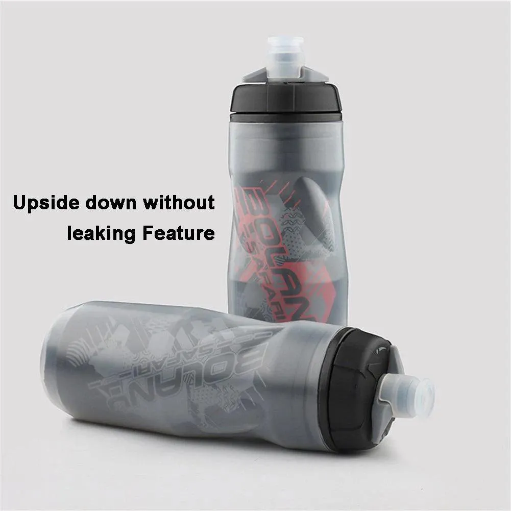 Bolany Bicycle Water Bottle: 600ml Lightweight, Heat and Ice-Protected Sports Cup for Cycling