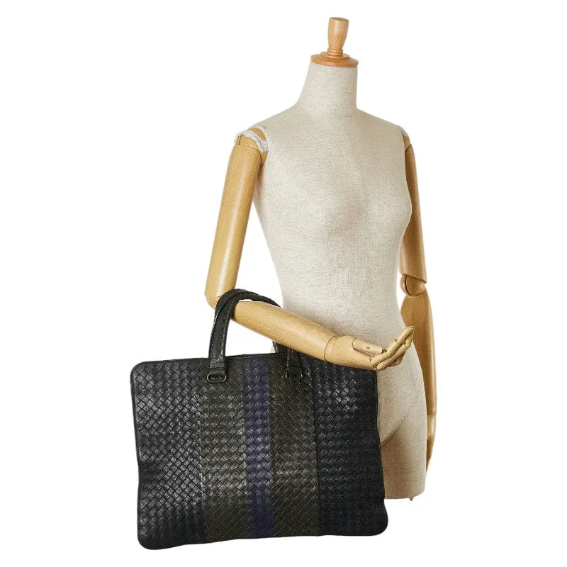 Bottega Veneta Intrecciato Leather Business Bag