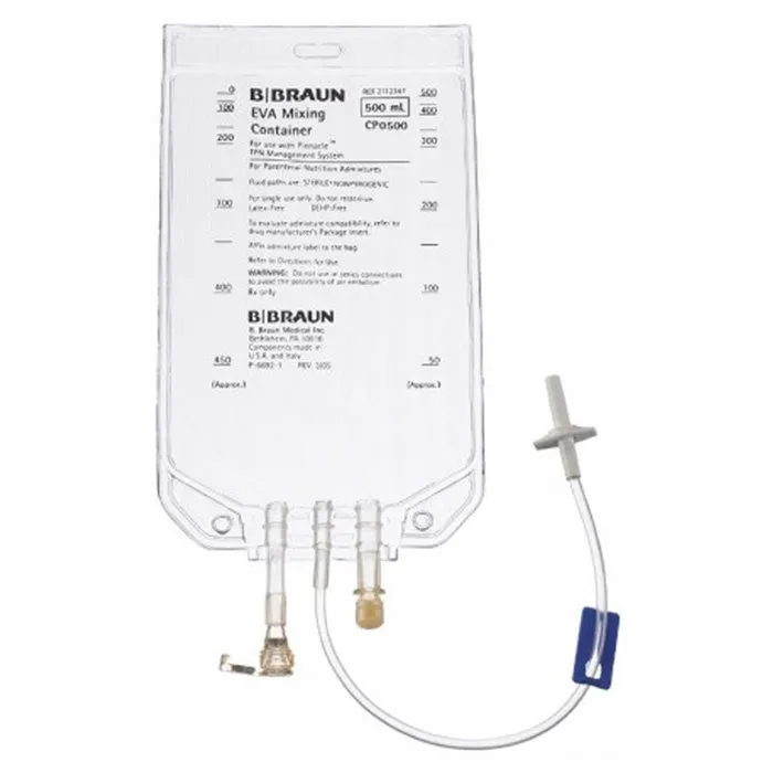 Braun 3-in-1 Empty IV Bag 500 mL Mixing IV Bag (5-Pack)