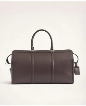 Brooks Brothers Men's Leather Duffle Bag Brown