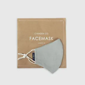 Camden Co - Linen Face Mask - Dove Grey