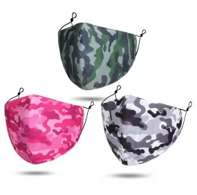 Camouflage Reusable Face Covering - Assorted