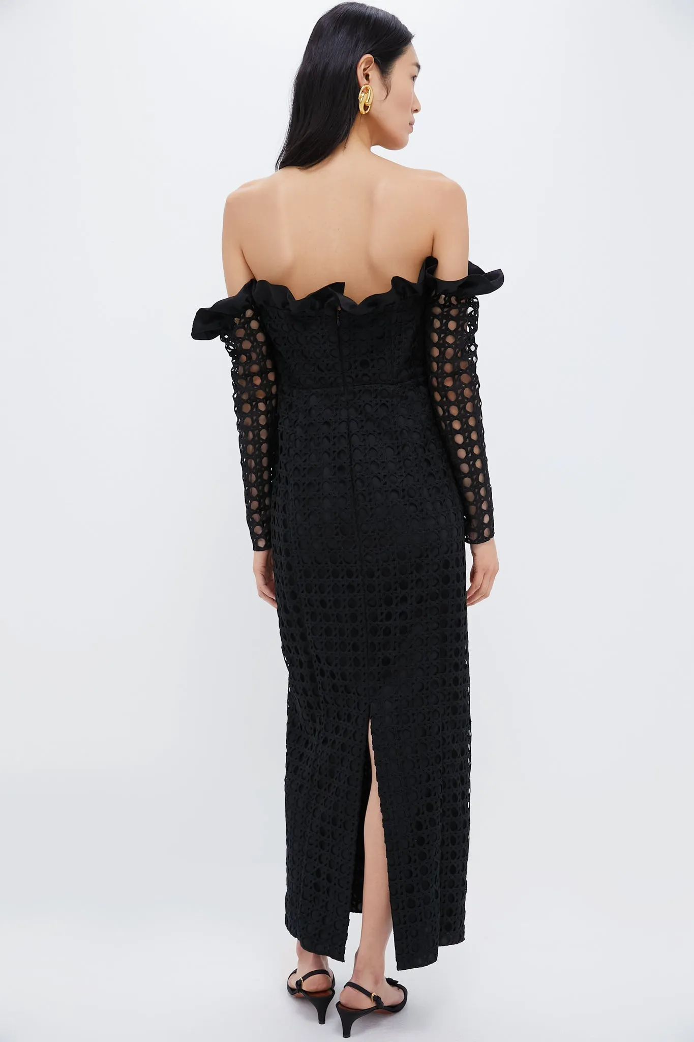 Cane Lace Off the Shoulder Monique Dress