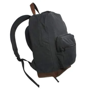 Canvas & Leather Vintage Teardrop Backpack