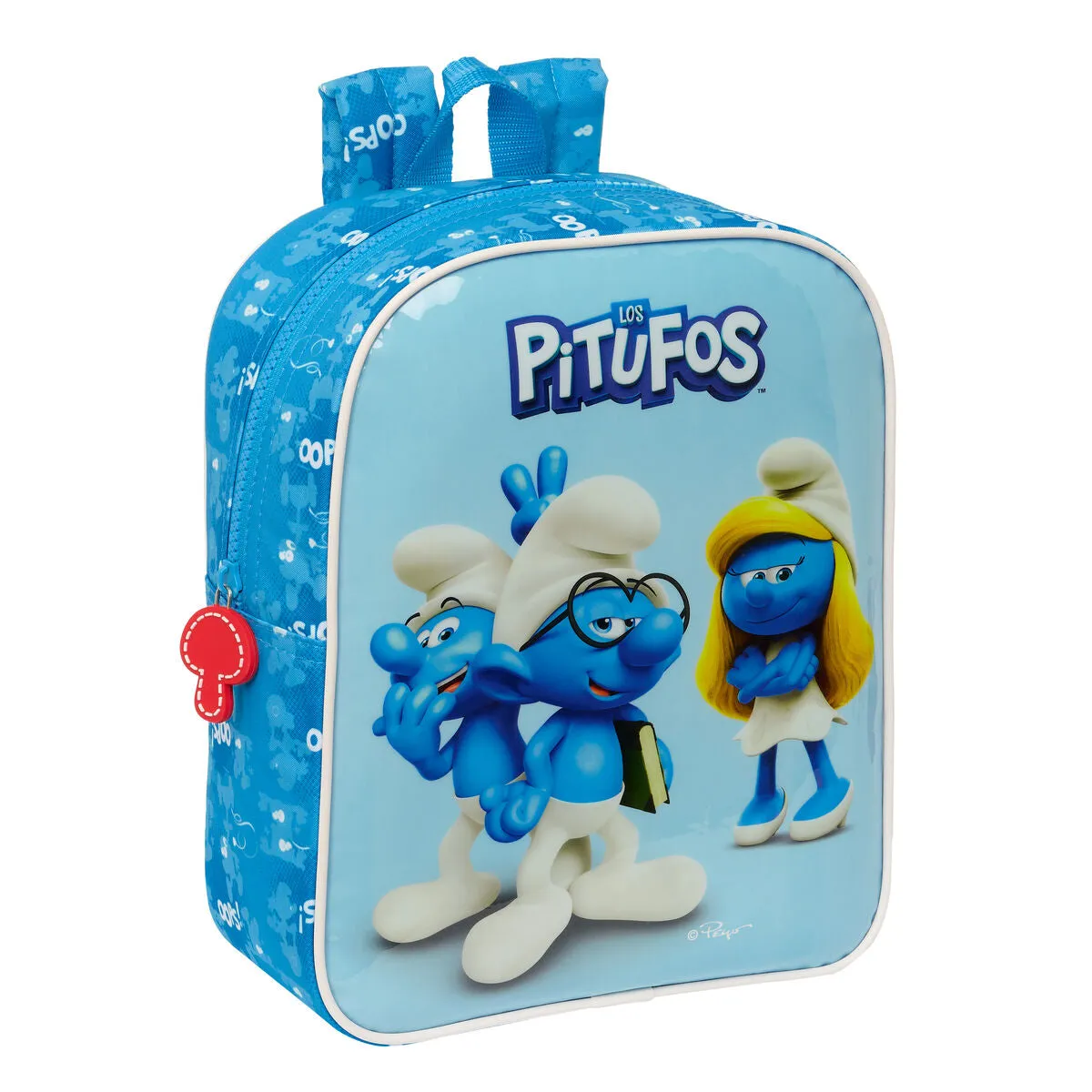 Child bag Los Pitufos Blue 22 x 27 x 10 cm