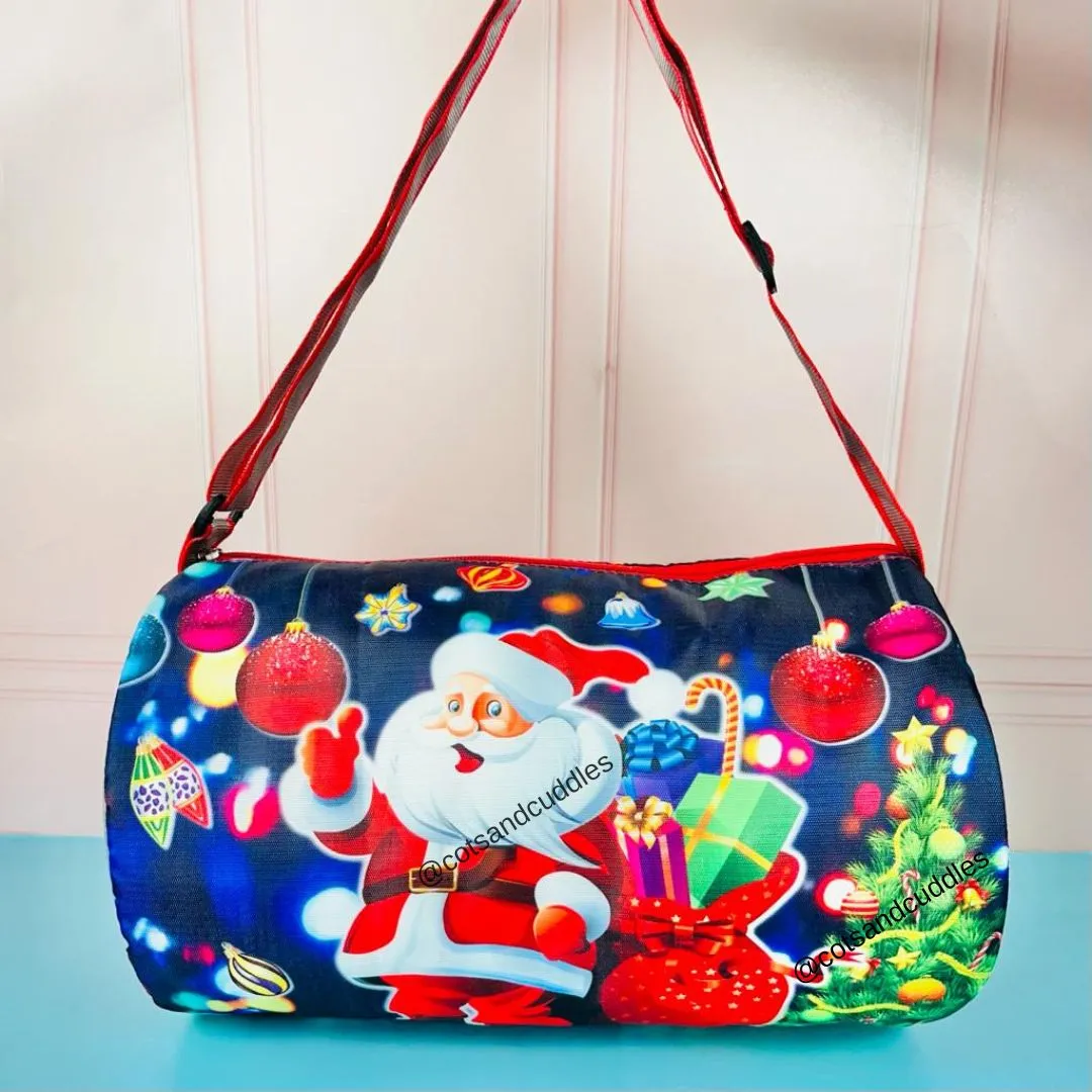 Christmas-Theme Duffle Bag for Kids