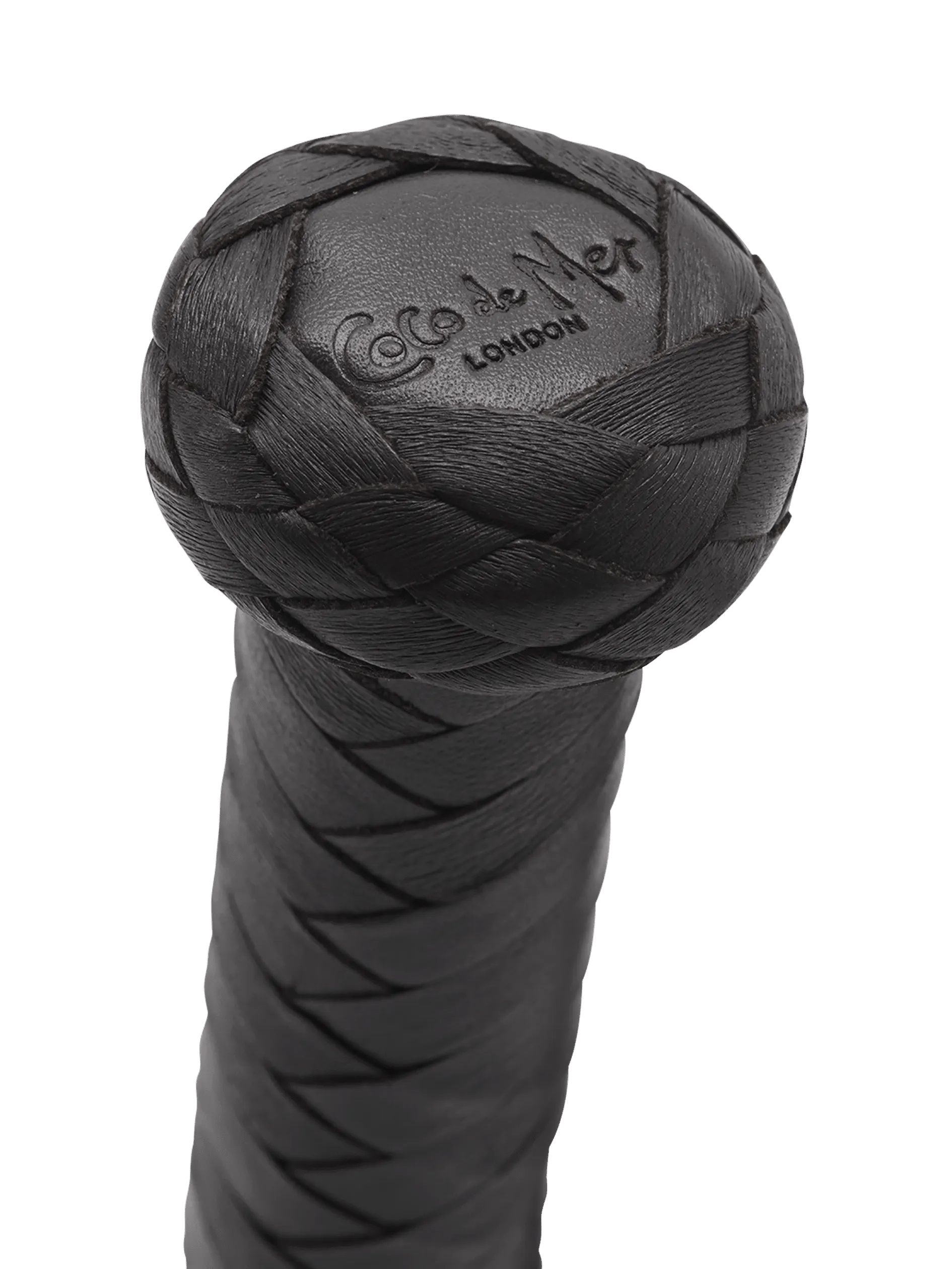 Coco de Mer Black Leather Flogger