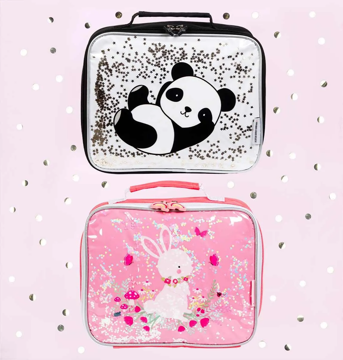 Cool Lunch Bag - Glitter Panda