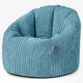 Cuddle Up Beanbag Chair - Cord Aegean Blue