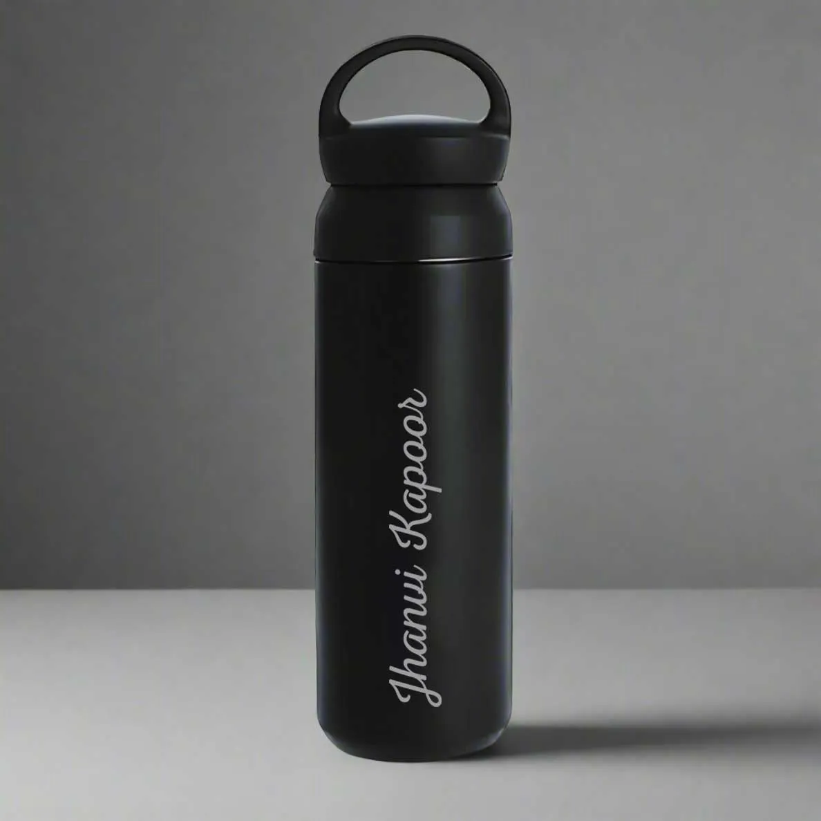 Customized Thermos Vacuum Bottle - Stainless Steel Black Water Bottle 500ml