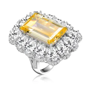 Dauphine Champagne Rectangular Limited Edition Ring