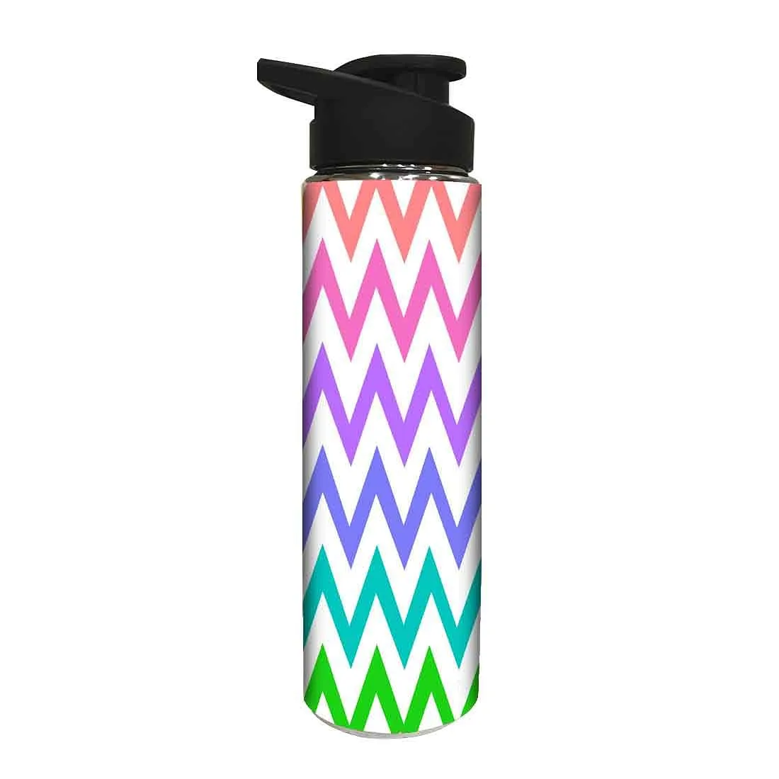 Designer Stainless Steel Water Bottle -  Multicolor Strips