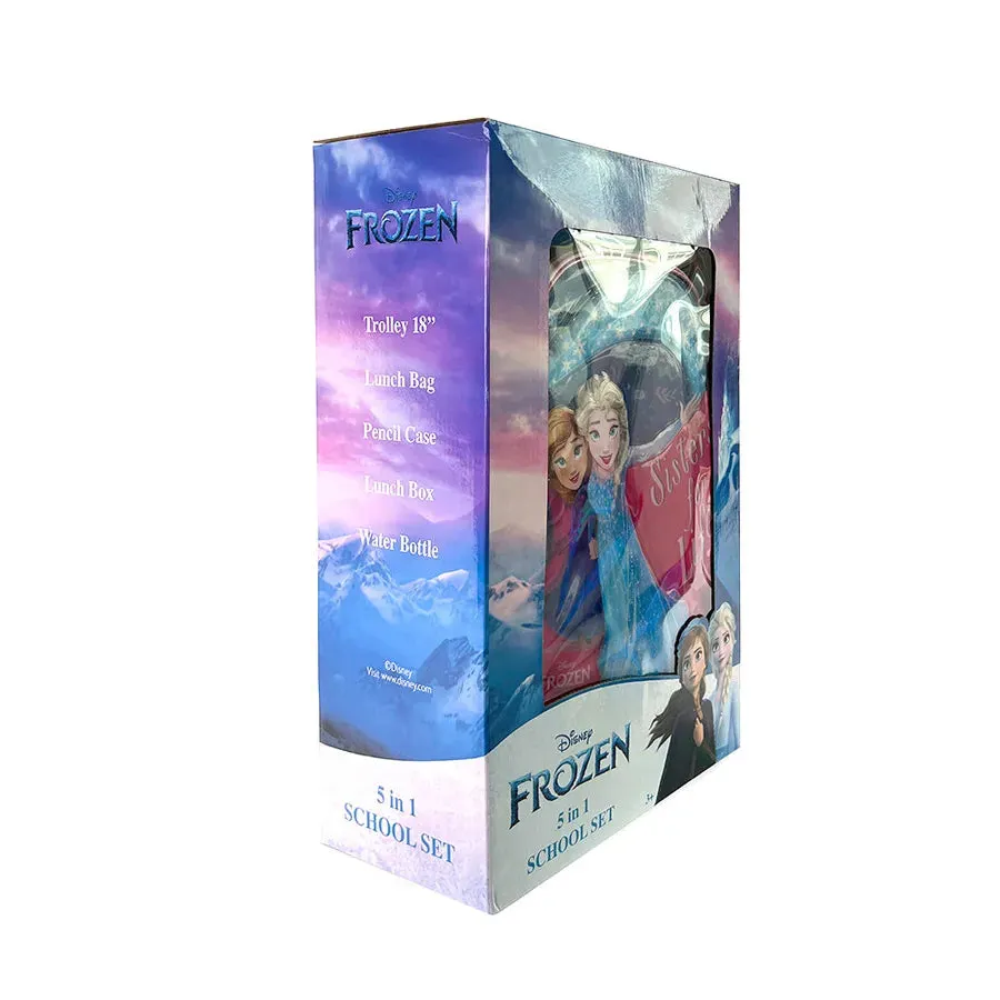 Disney Frozen Sisters for Life 18" 5in1 Trolley Box Set