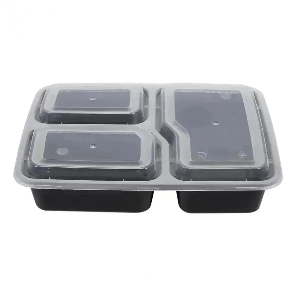 Disposable lunch box plastic fast food box lunch box lunch box takeaway package green lunch box microwave oven dishwasher