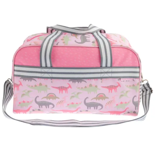 Duffle Bag - Pink Dino