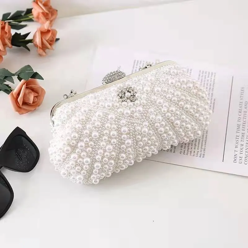 Elegant Pearls Evening Bag